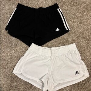 Adidas Women's Aeroready 3 Stripe Shorts - Set of 2 - Size Medium